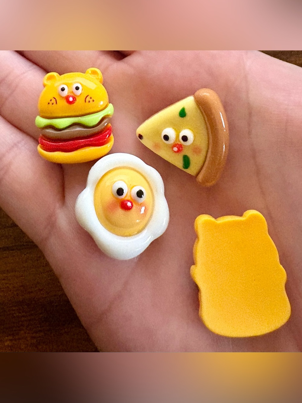 Cute Kawaii Food + Flowers Cabochons Flat Backs for Crafting - Bundle Lot - Picture 5 of 5